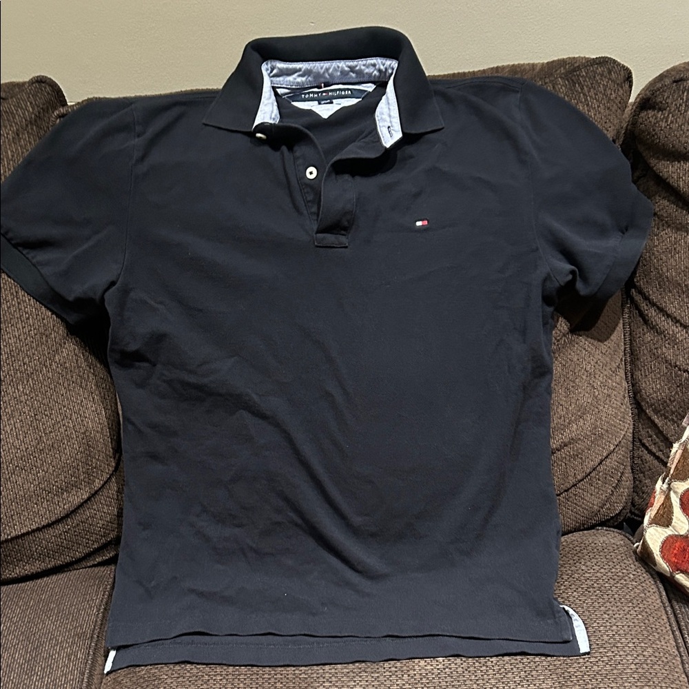 Tommy Hilfiger Black Polo Shirt